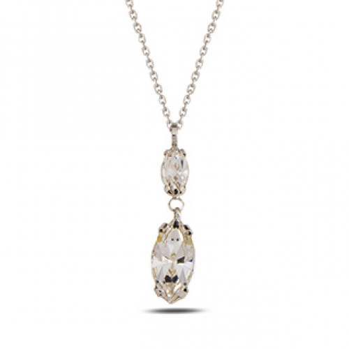 925 silver chain and pendant - Swarovski crystal MAE80-15